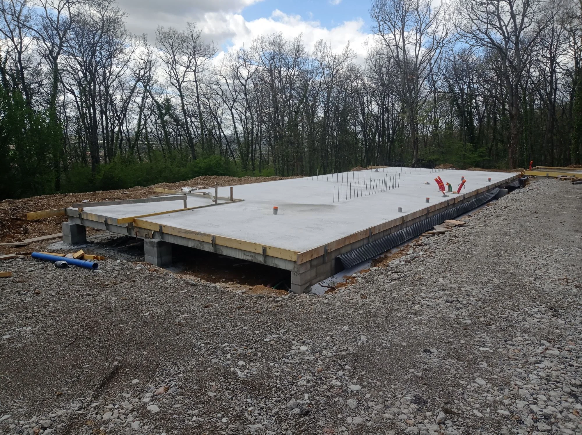 Maison ossature bois contemporaine - Vue jardin